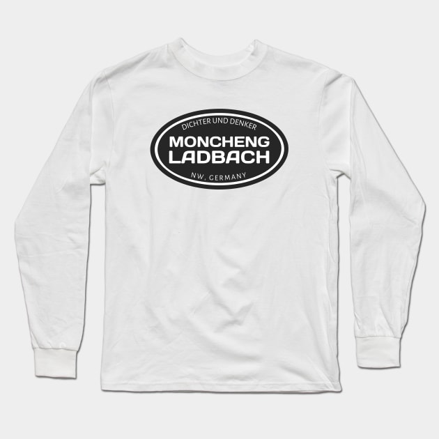 Mönchengladbach Germany Oval Long Sleeve T-Shirt by urban-wild-prints